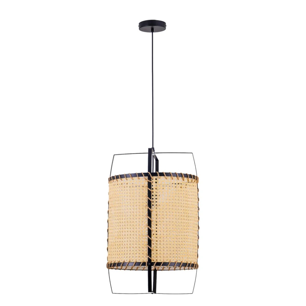 Wabi-Sabi Style Rattan Cane Pendant Light