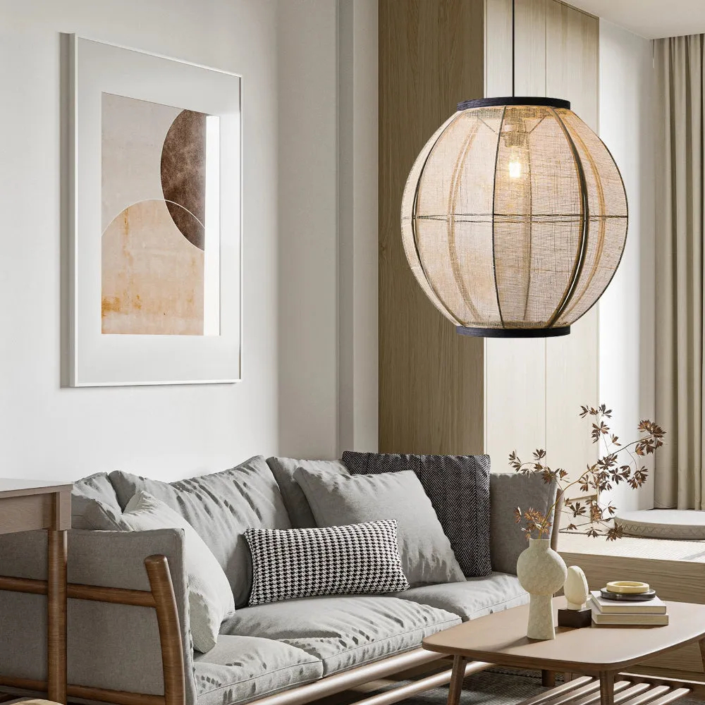 New Chinese Style Vintage Fabric Pendant Lights Handwoven