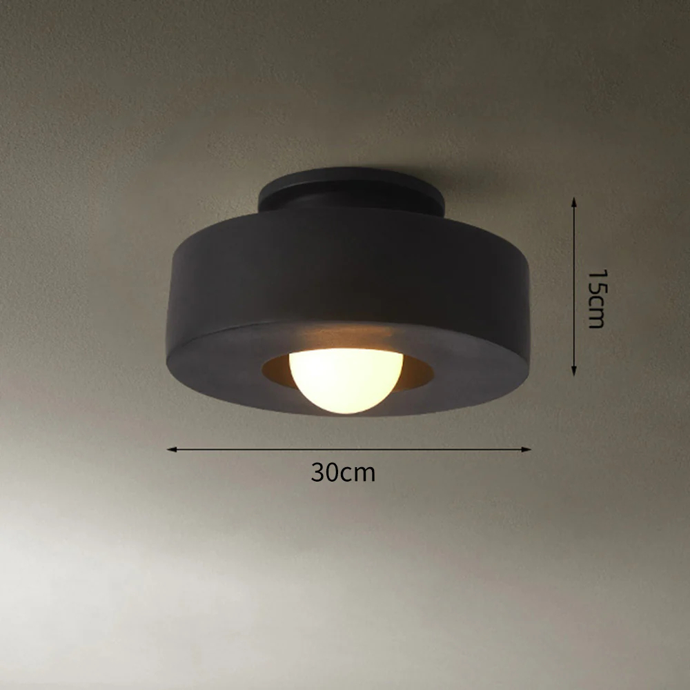 Nordic style Morandi Color Series Semi Embedded Ceiling Light