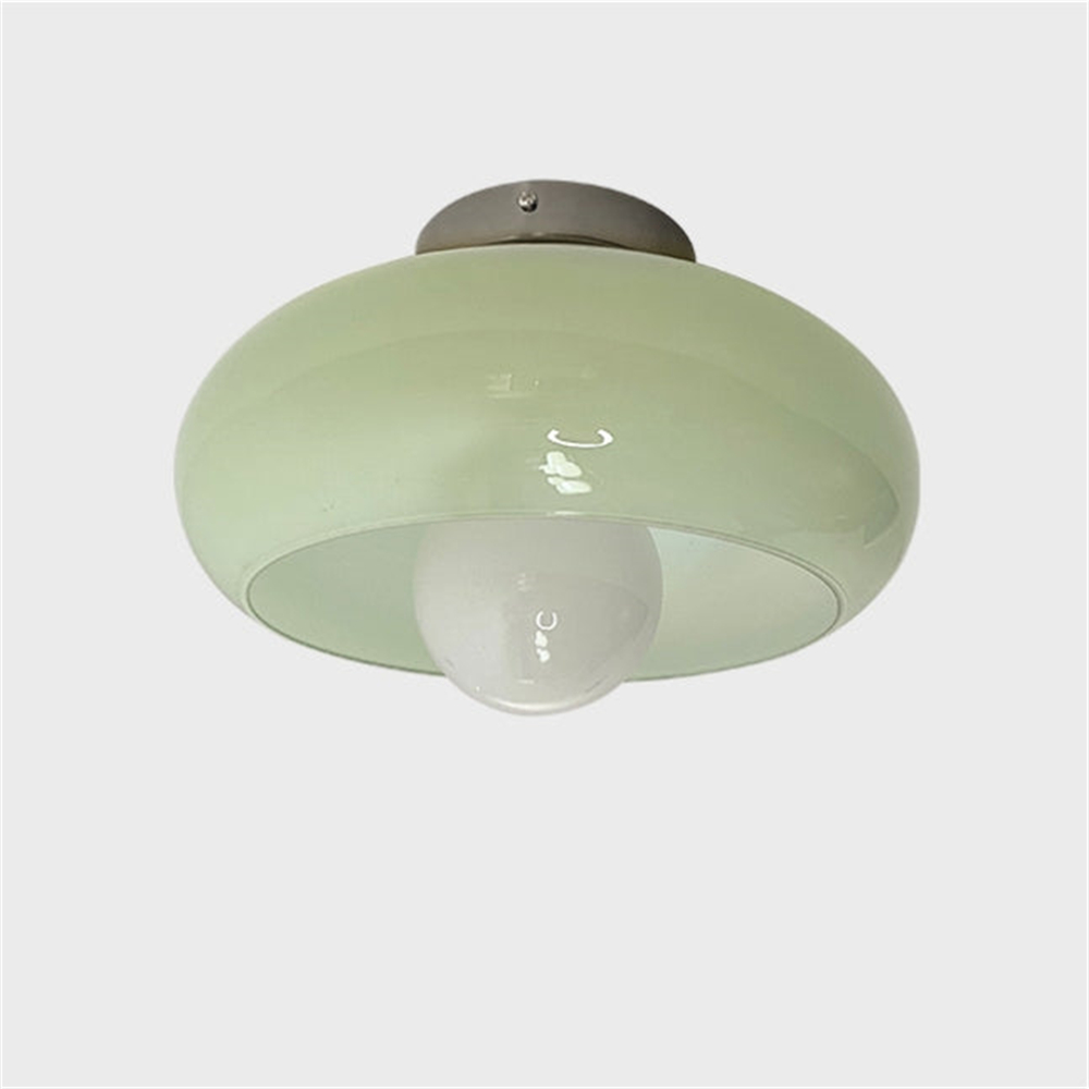 French Medieval Minimalist Bedroom Egg Tart Shaped Ceiling Light