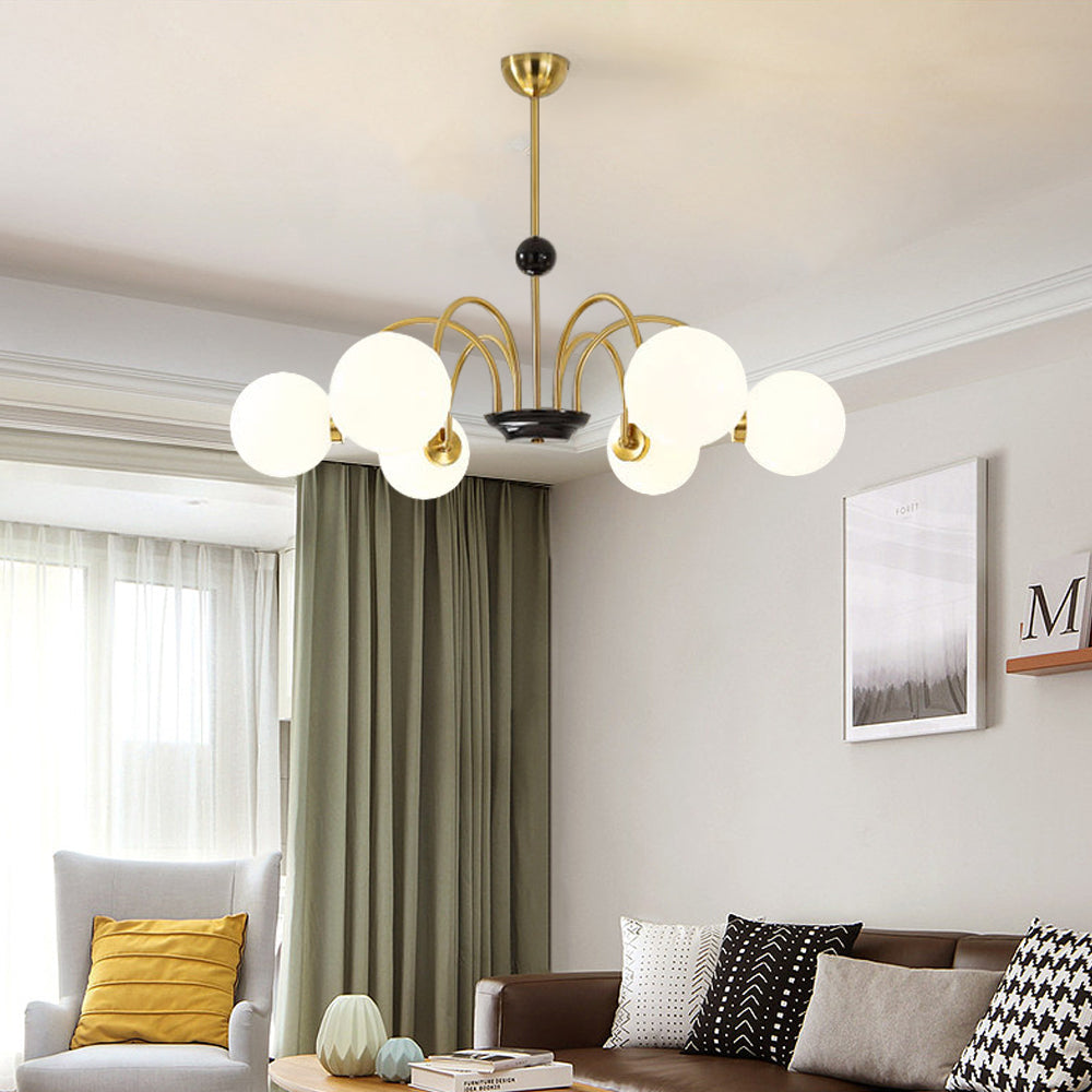 Metal Brass Pendant Lighting Mike White Glass
