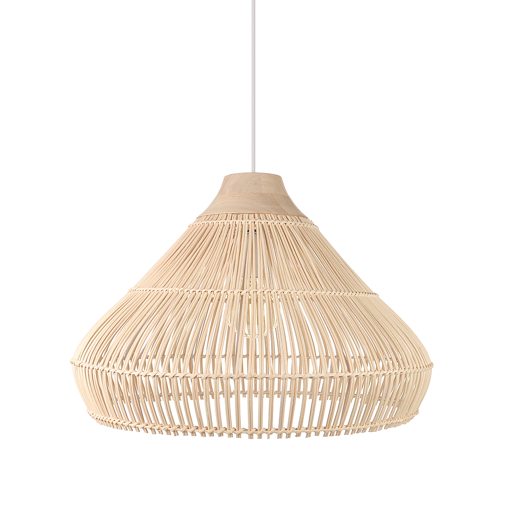 Bohemia rattan pendant light handmade ceiling light fixture for dining room kitchen