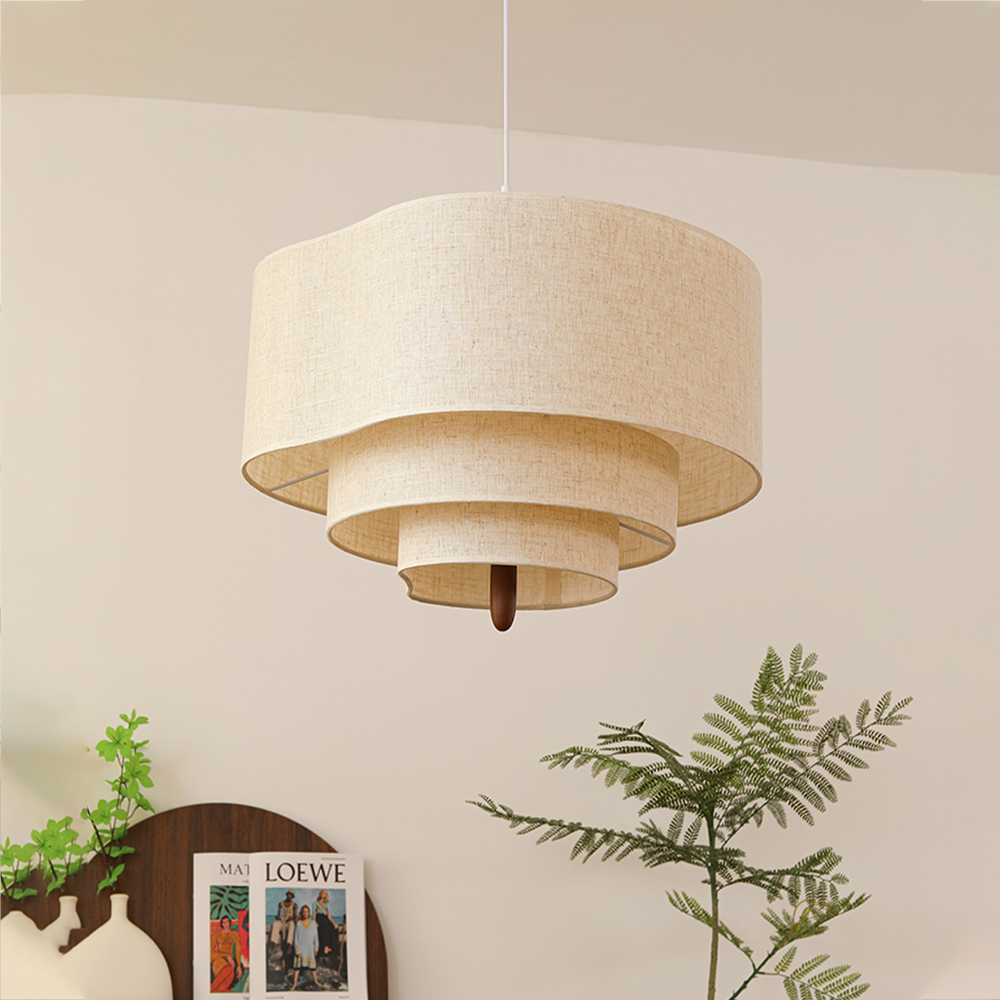 Restaurant B&B Creative Fabric Chandelier Farmhouse Retro Living Room Lighting