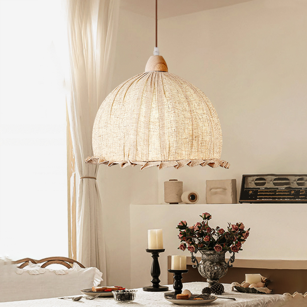 Medieval Fabric Bud Chandelier For Dining Room