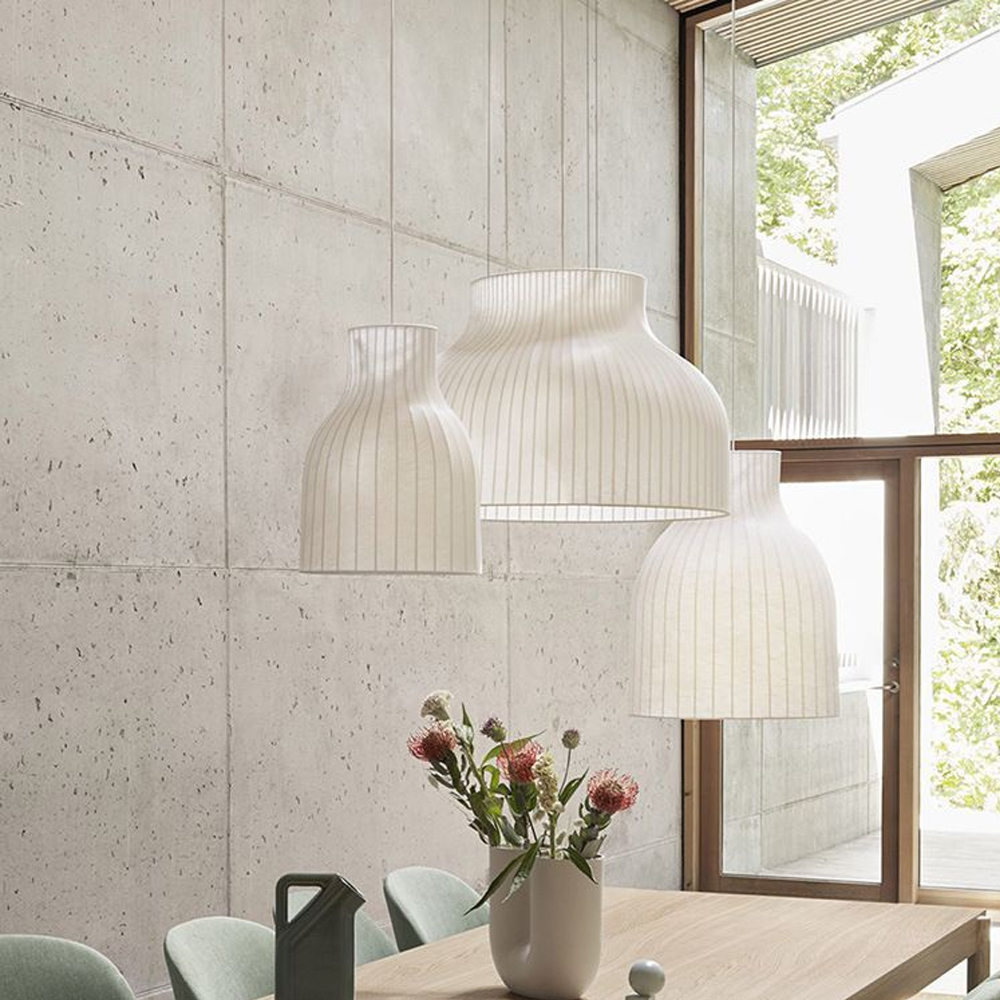 Handmade Elegant Fabric Pendant Lamp Unique Design Boho Chandelier for Cozy Living Rooms