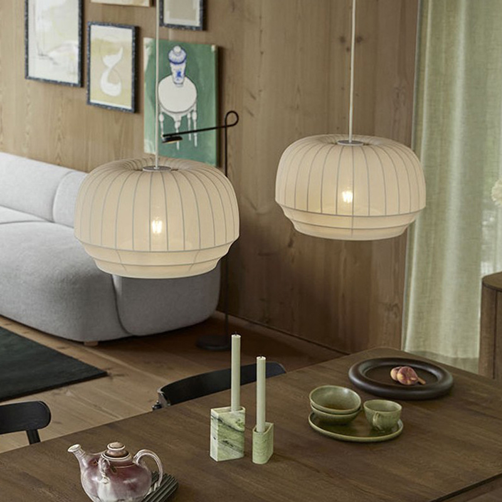 Japanese Style Fabric Pendant Light Creative Wabi-sabi Restaurant Handmade Chandelier