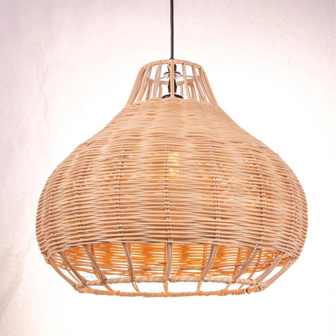 Handwoven Rattan Wicker Pendant Lampshade