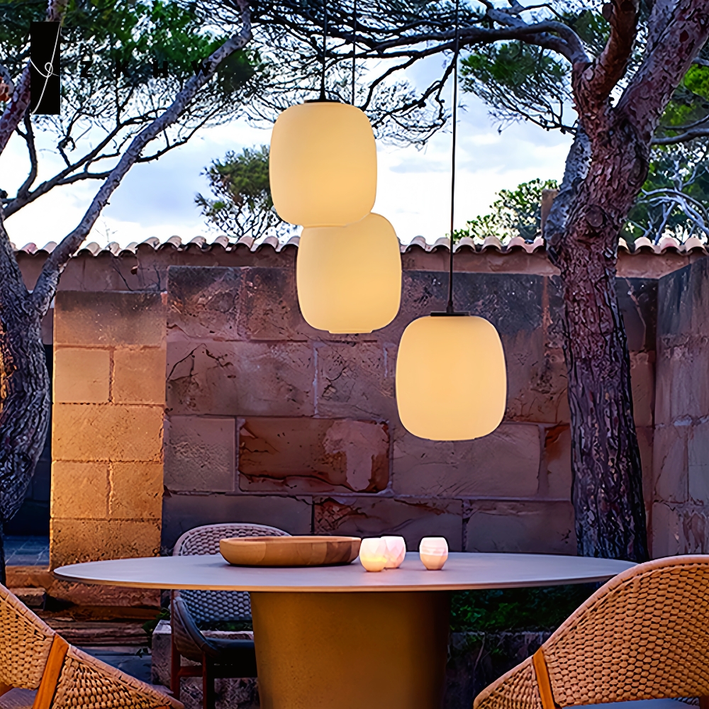 Outdoor Waterproof Pendant Lamp Courtyard Garden Decoration Lighting