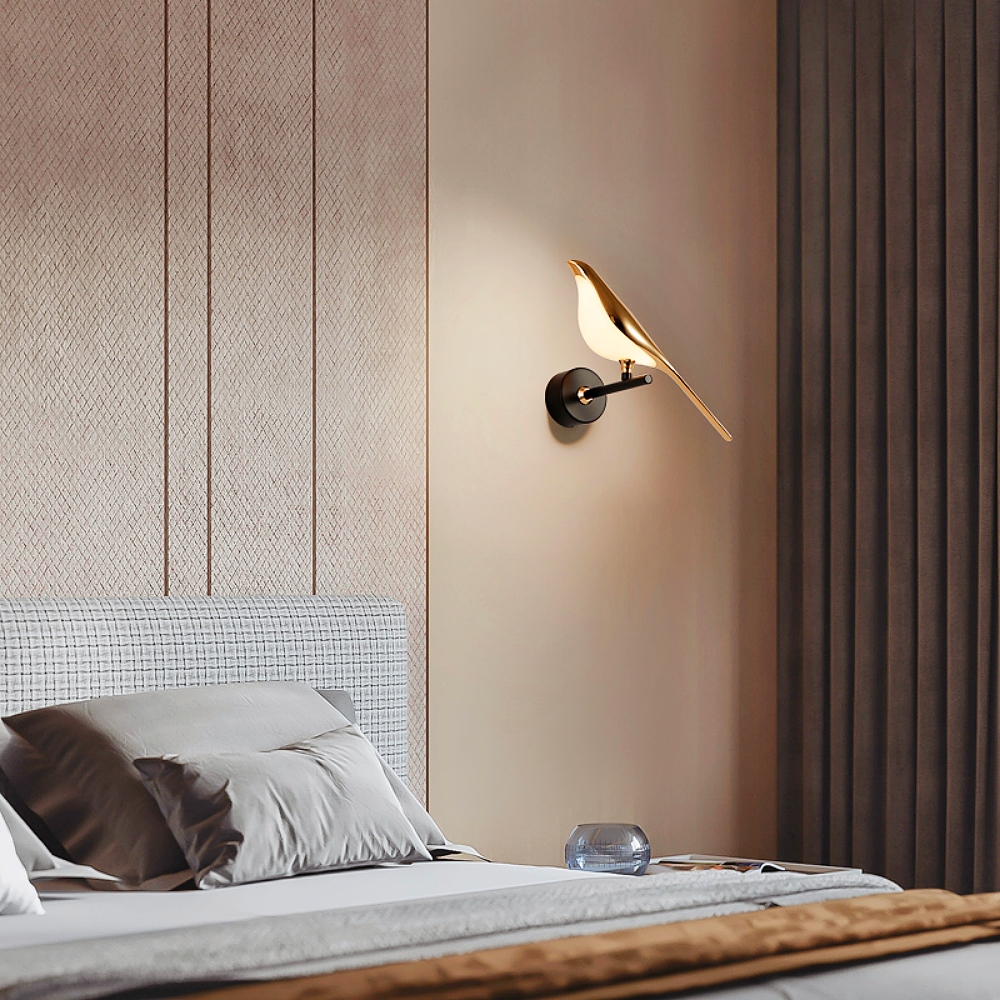 Modern Creative Magpie Bird Shaped Wall Lamp