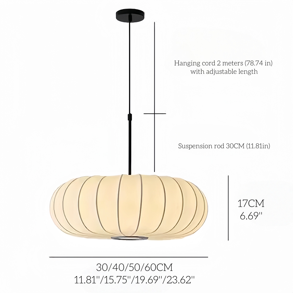 Wabi Sabi Silk Chandelier for Restaurant or Bedside Lighting