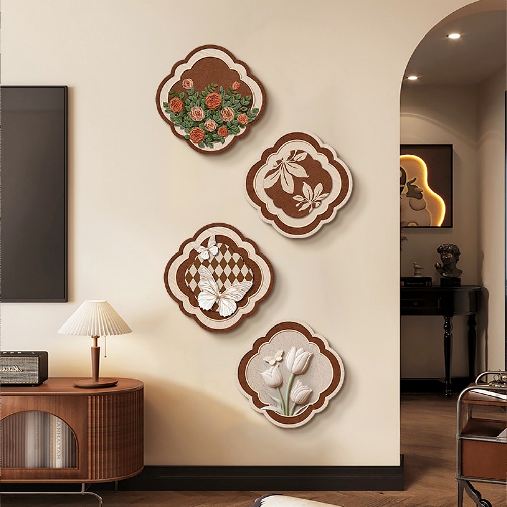 Medieval Style Entrance Hall Decorative Painting Wall Lamp