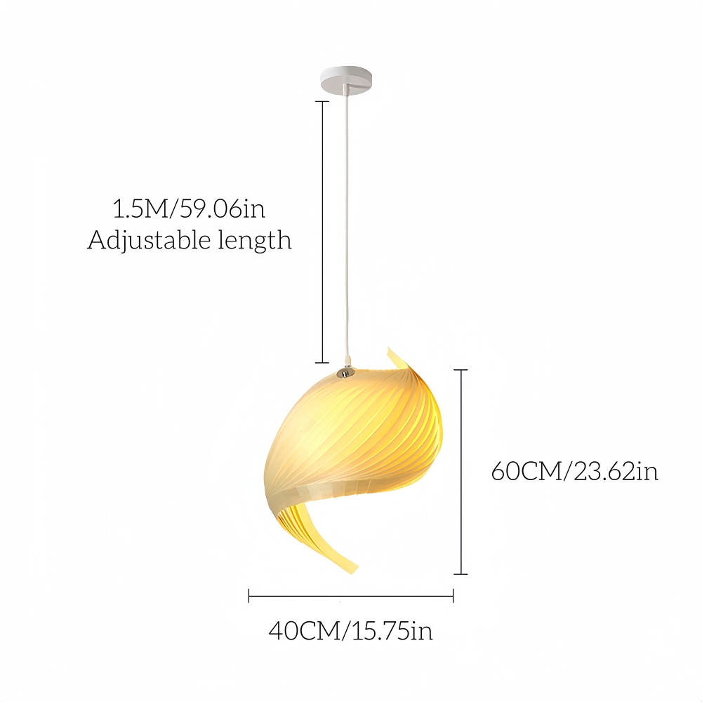 LOFT Japanese Conch Art Restaurant Wooden Pendant Light