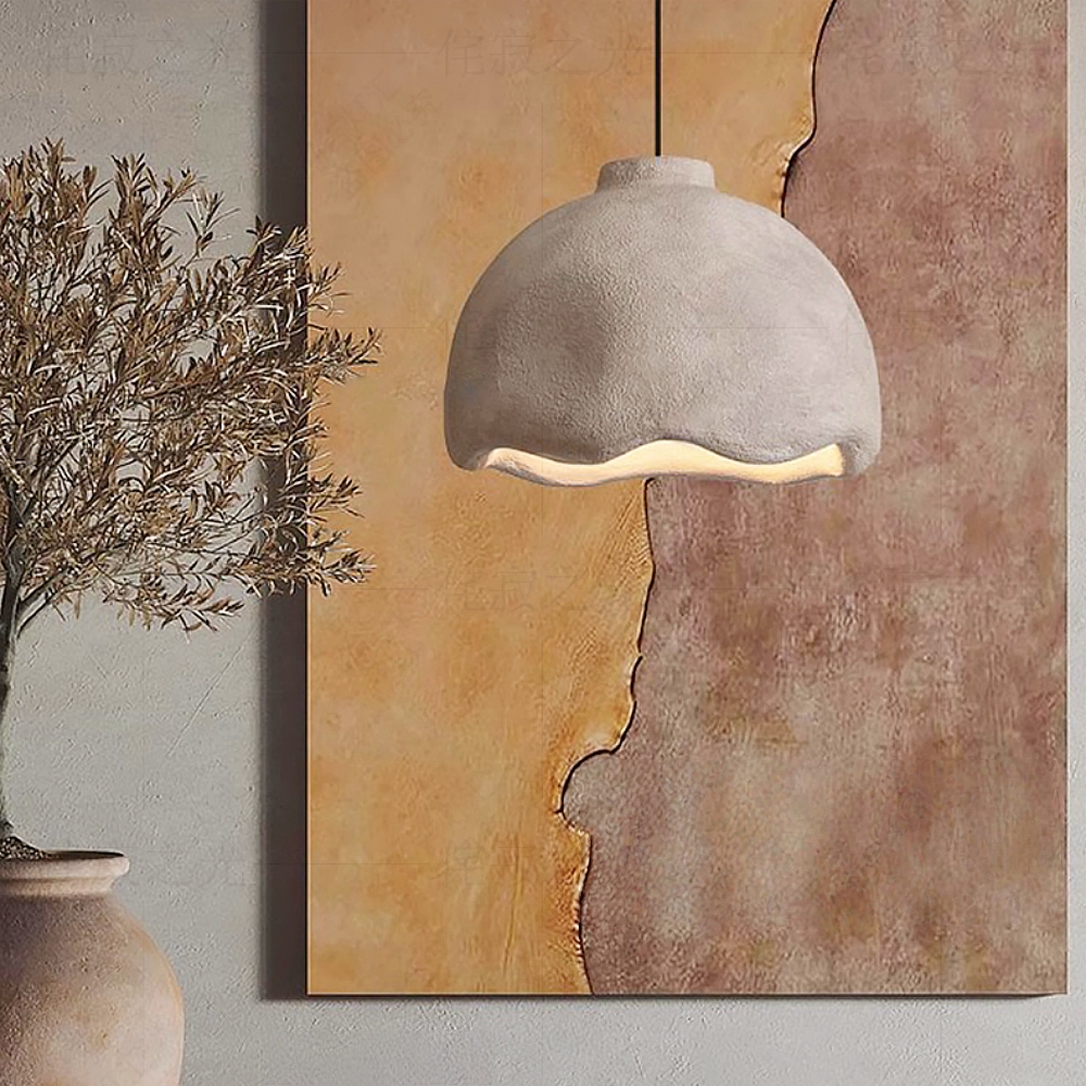 Japanese Retro Industrial Resin Pendant Lampshade