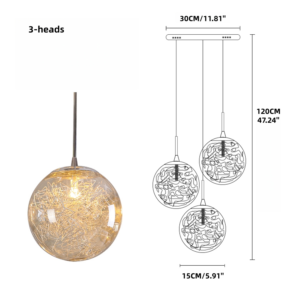 Villa Hollow Staircase Long Chandelier Modern Grand Foyer Lighting