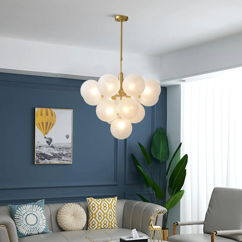 Simple Nordic Glass Bubble Chandelier