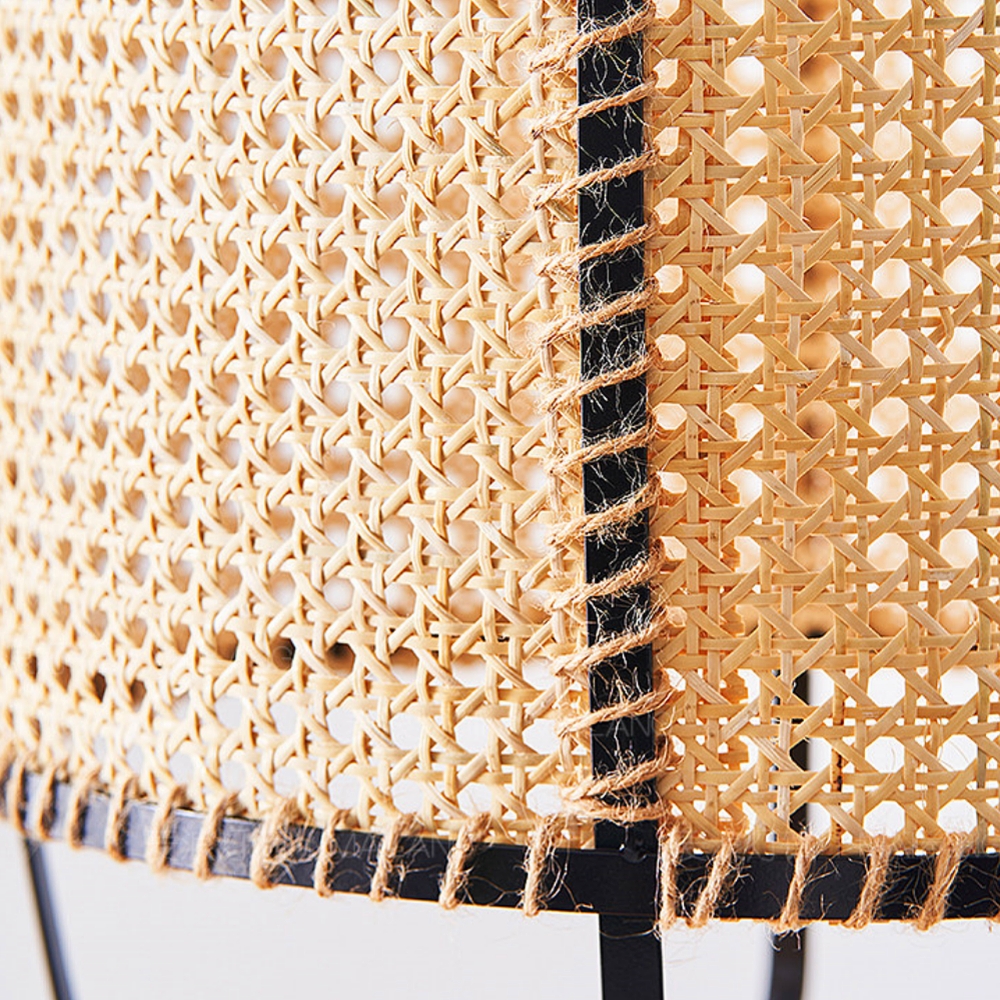 Wabi-Sabi Style Rattan Cane Pendant Light