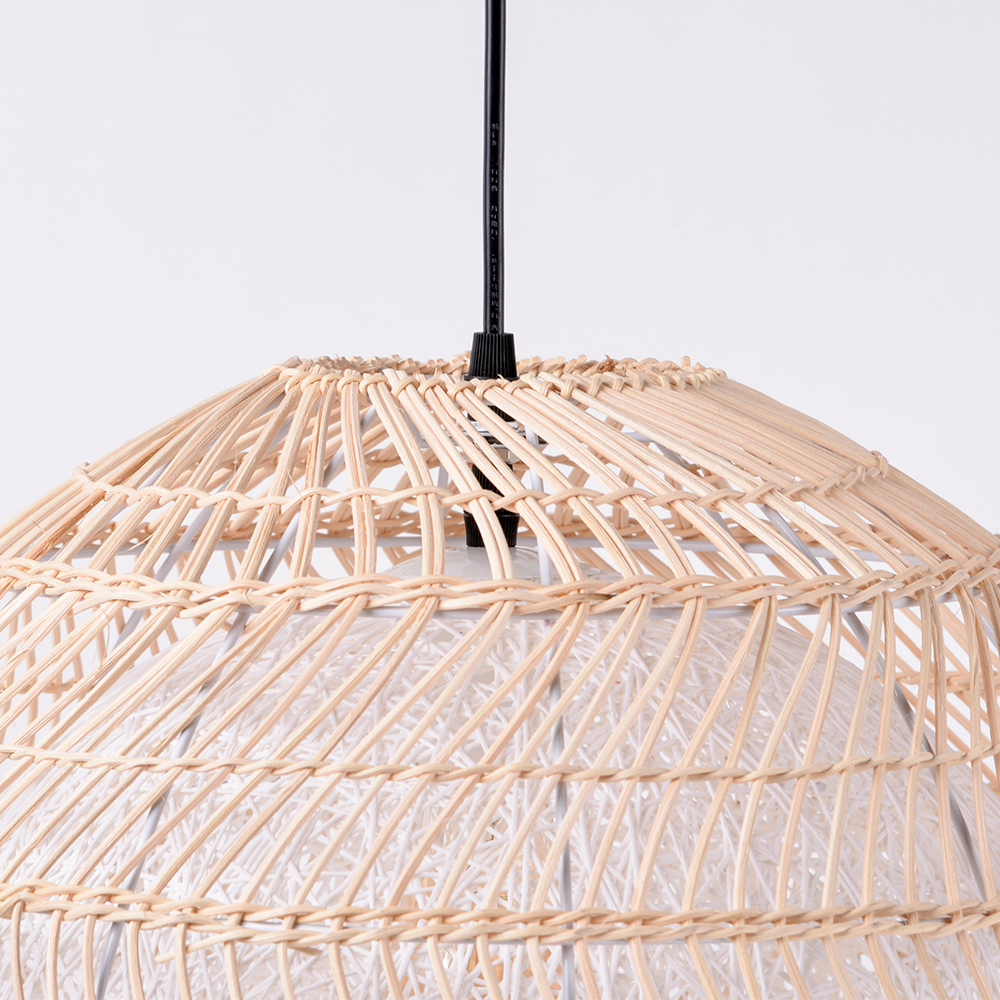 Bohemian coastal kitchen rattan pendant light dining room modern chandelier