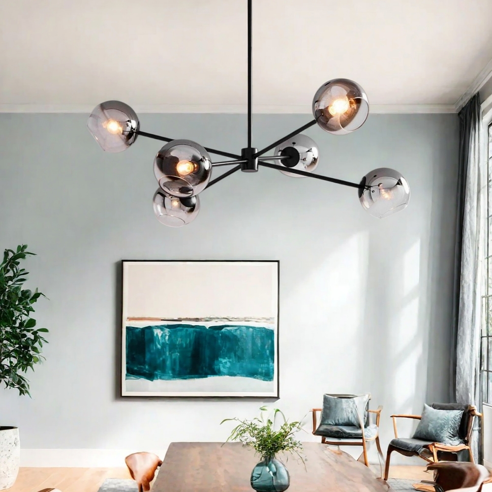 Sleek Modern Interlaced Glass Pendant Light Contemporary Decor