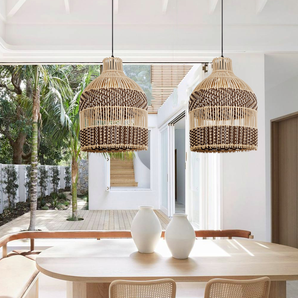 Scandinavian Interior Lighting With Rattan Woven Lamp Contemporist Rattan Pendant Light