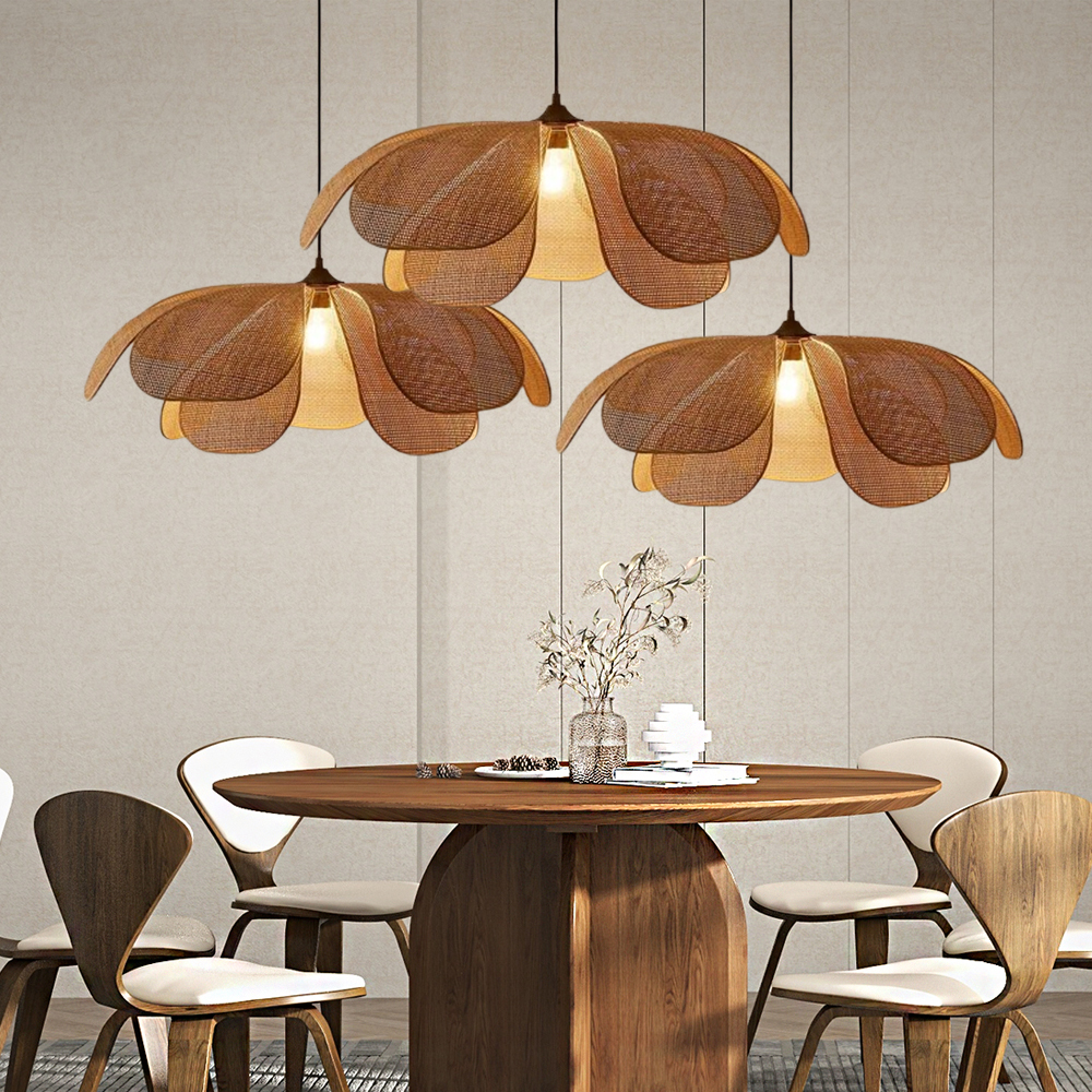 Japanese Wabi-sabi Flower Shape Dining Room Chandelier