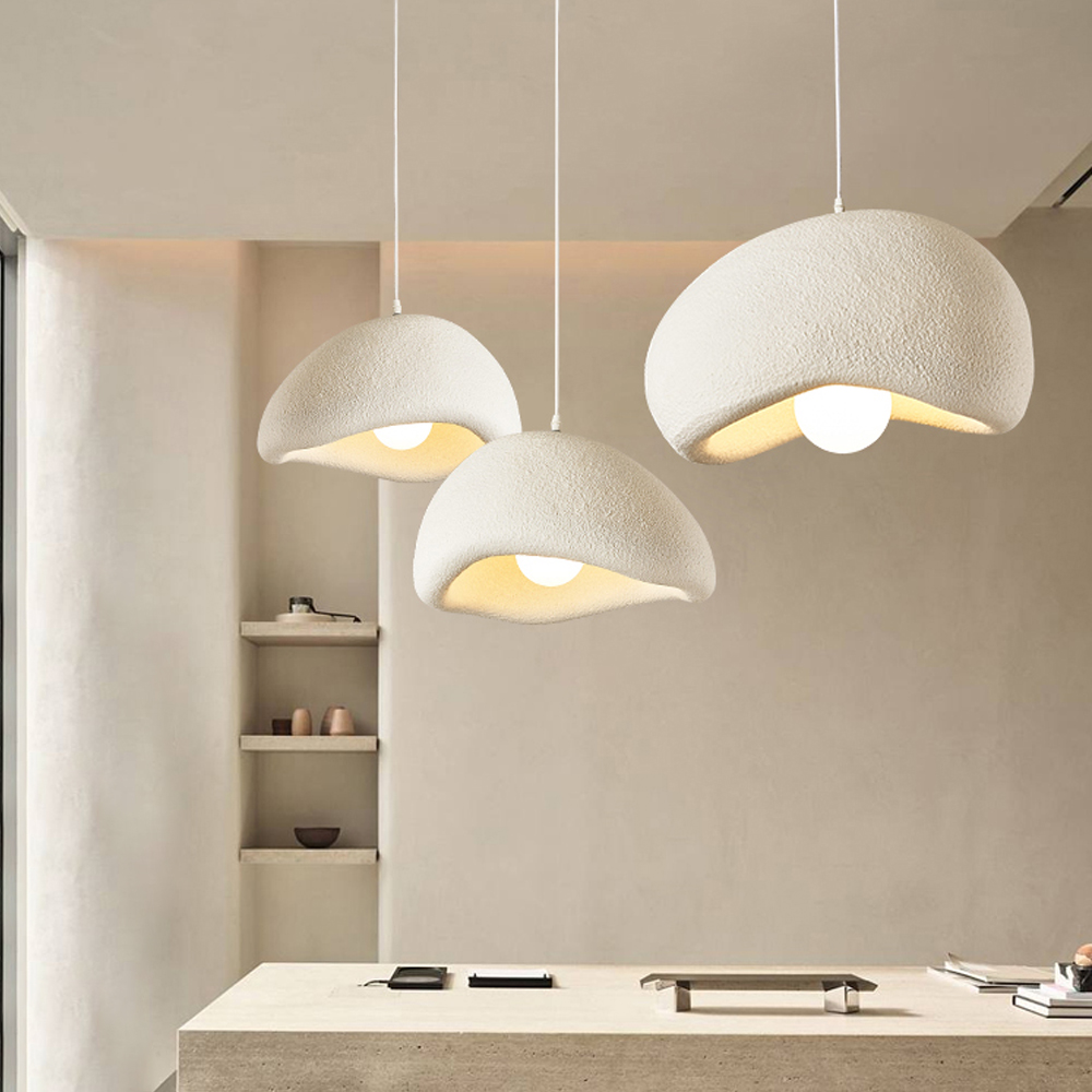 Nordic Designer Resin Pendant Light French Cream Style Modern Living Room Chandelier