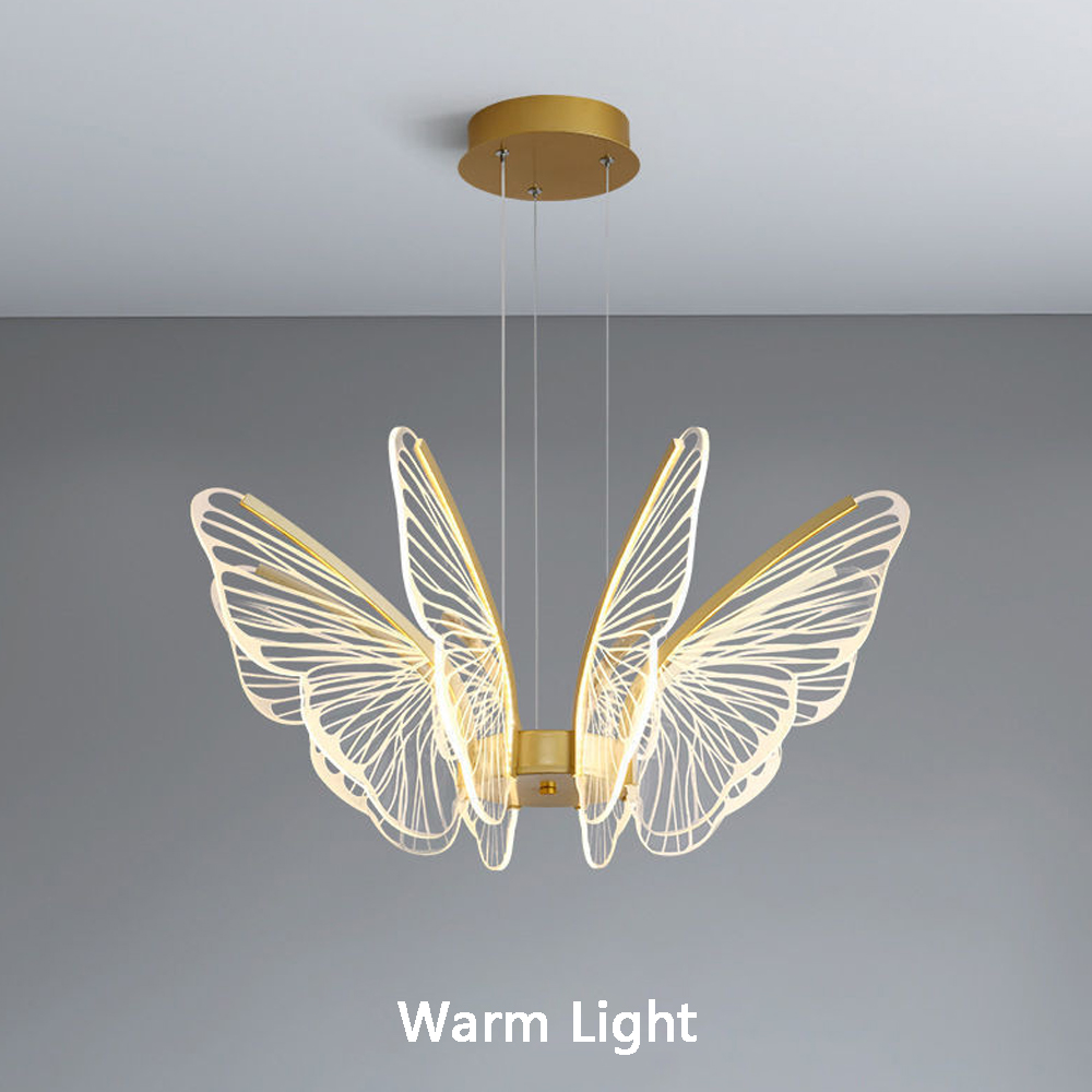 Luxury Postmodern Butterfly Chandelier Living Room Nordic Style Pendant Light