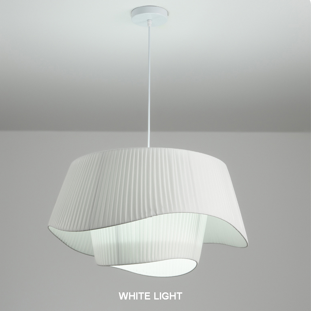 Living Room Fabric Chandelier Modern French Medieval Pendant Light Fixture