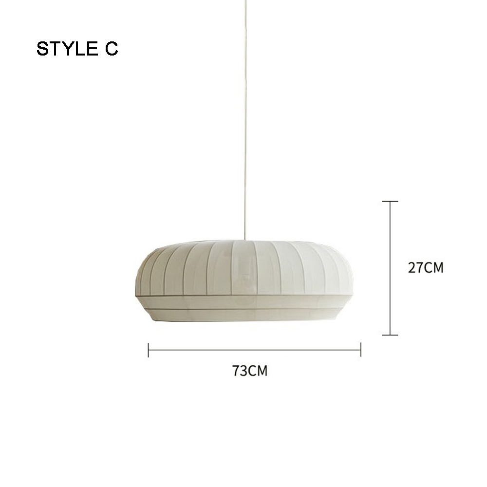 Japanese Style Fabric Pendant Light Creative Wabi-sabi Restaurant Handmade Chandelier