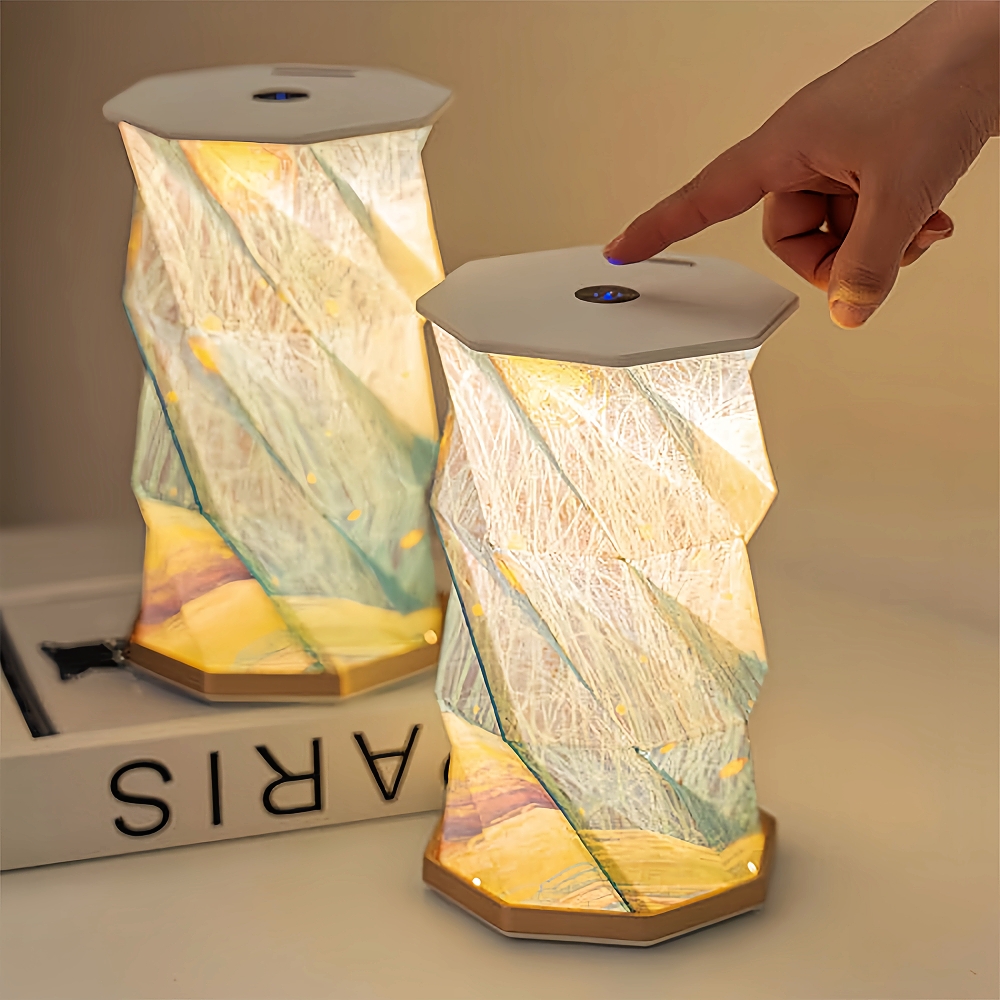 Starry Folding Paper Night Light Creative Gift Table Light