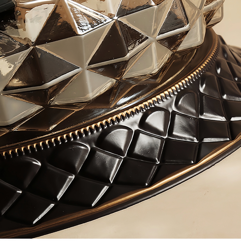 Vintage Entrance Light Corrugated Glass Ceiling Light