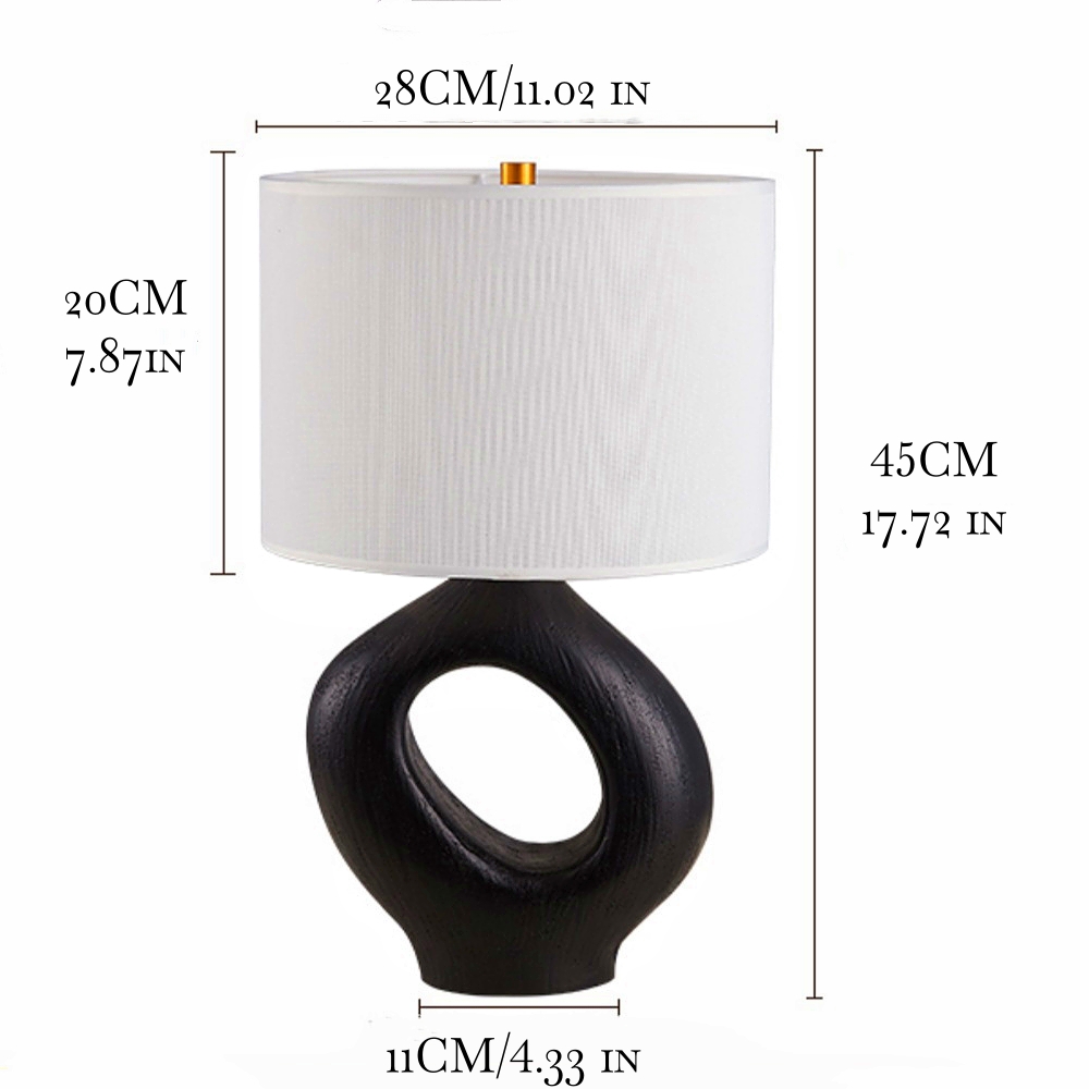 Wabi Sabi Style Retro Creative Resin Desk Lamp