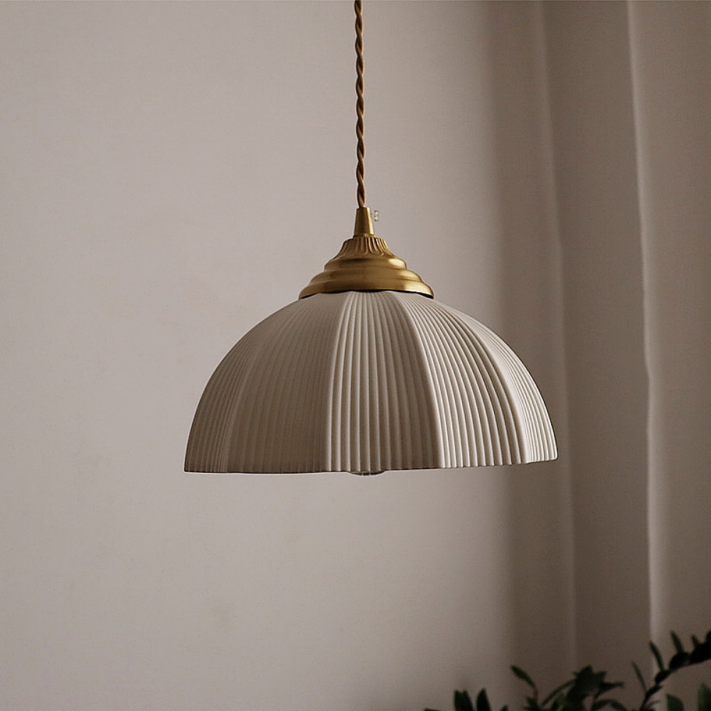 Modern bedroom bedside lamp minimalist and creative circular glass chandelier