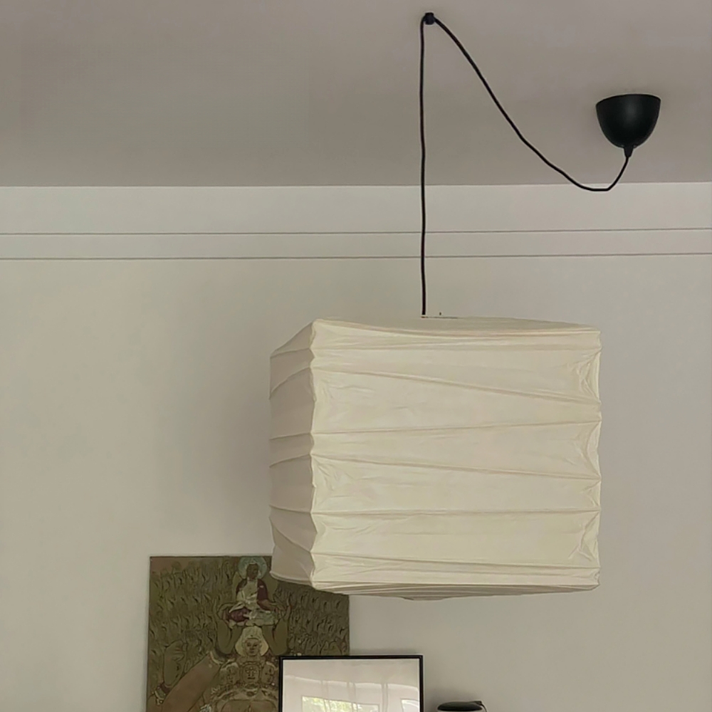 Japanese Style Paper Art Square Pendent Lamp