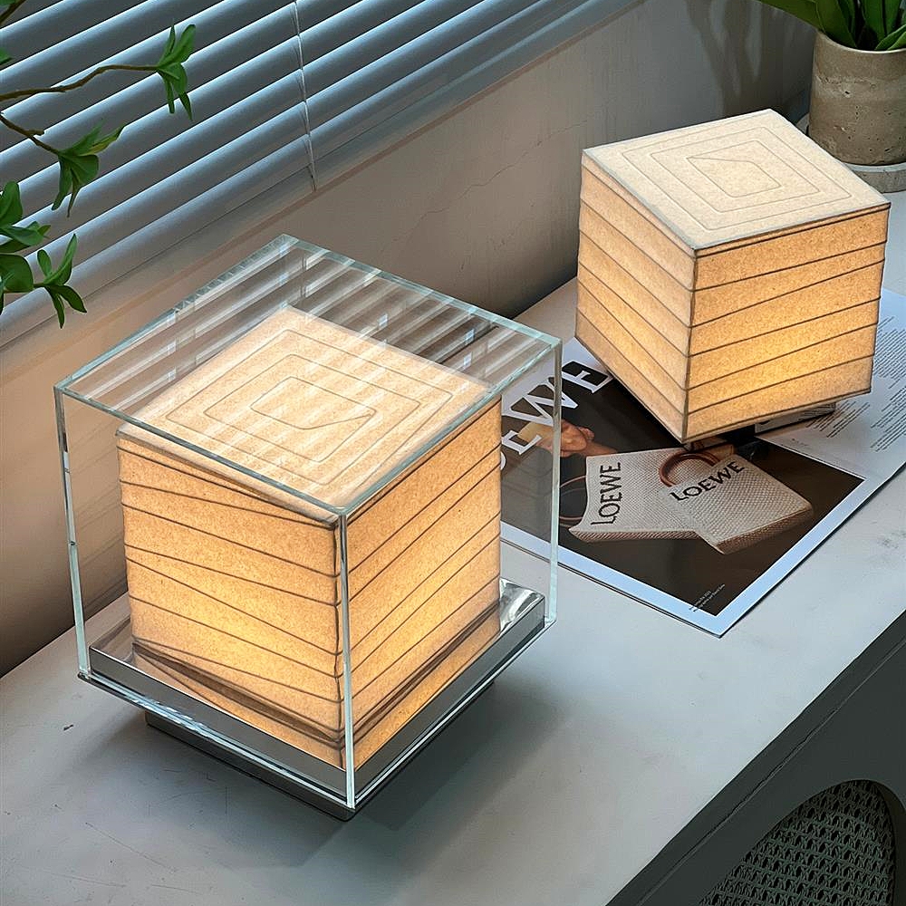 Japanese Minimalist Creative Bedroom Hallway Glass Wall Lamp