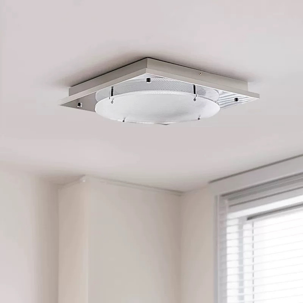 French Bauhaus Entrance Foyer Ceiling Light 