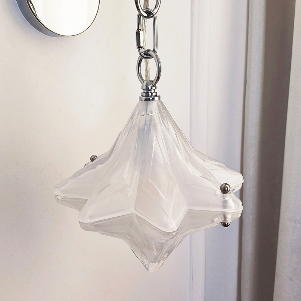 French Bauhaus Star Glass Wall Lamp Modern Minimalist Decor Lighting