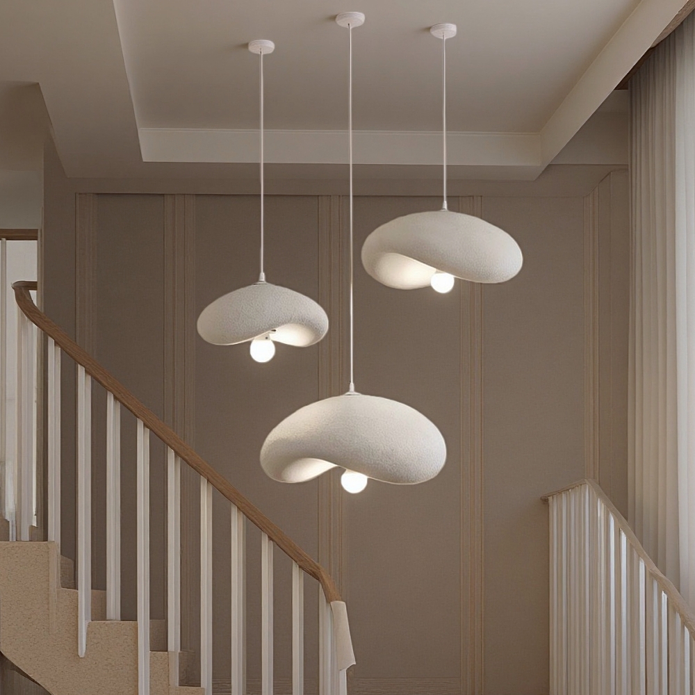 French Minimalist Resin Pendant Light Personalized Creative Design for Living/Dining Room