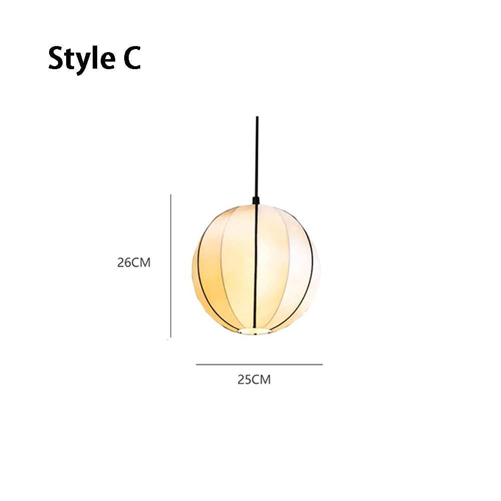 Living Room Satin Chandelier Japanese Medieval Vintage Pendant Lamps Set