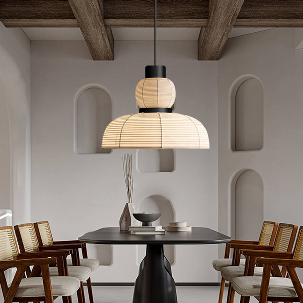 Japanese Wabi-Sabi Fabric Pendant Lights