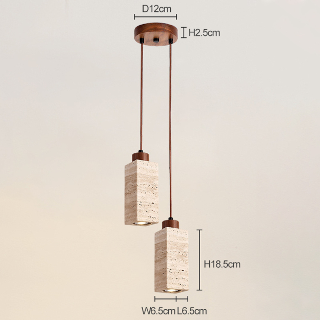 Wabi-sabi Marble Chandelier Island Table Retro Window Spotlight
