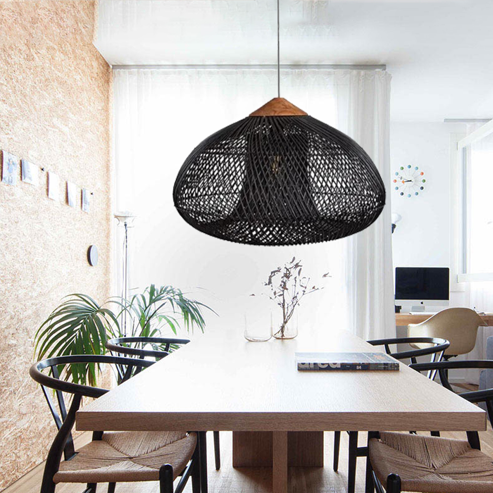 Trendy Rattan Pendant Light Wabi-sabi Style Retro Southeast Asian Chandelier