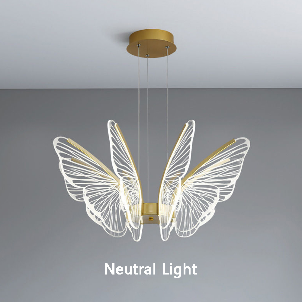 Luxury Postmodern Butterfly Chandelier Living Room Nordic Style Pendant Light