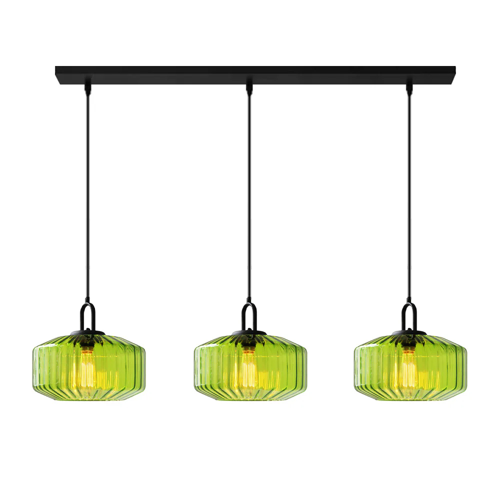 Modern Stained Glass Pendant Light Farmhouse Living Room Chandeliers