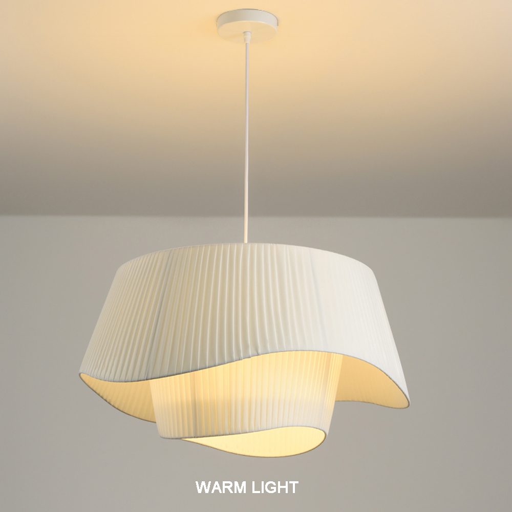 Living Room Fabric Chandelier Modern French Medieval Pendant Light Fixture