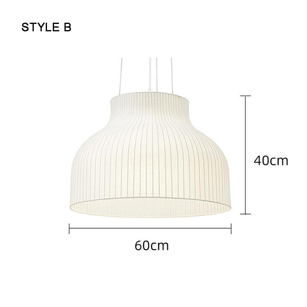 Handmade Elegant Fabric Pendant Lamp Unique Design Boho Chandelier for Cozy Living Rooms