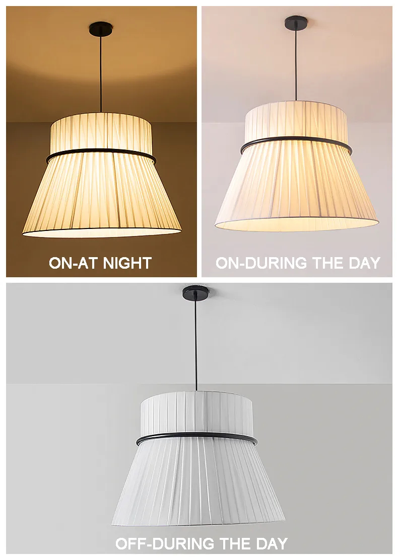 Decorative Fabric Chandelier Modern Japanese Restaurant Hanging Lamp