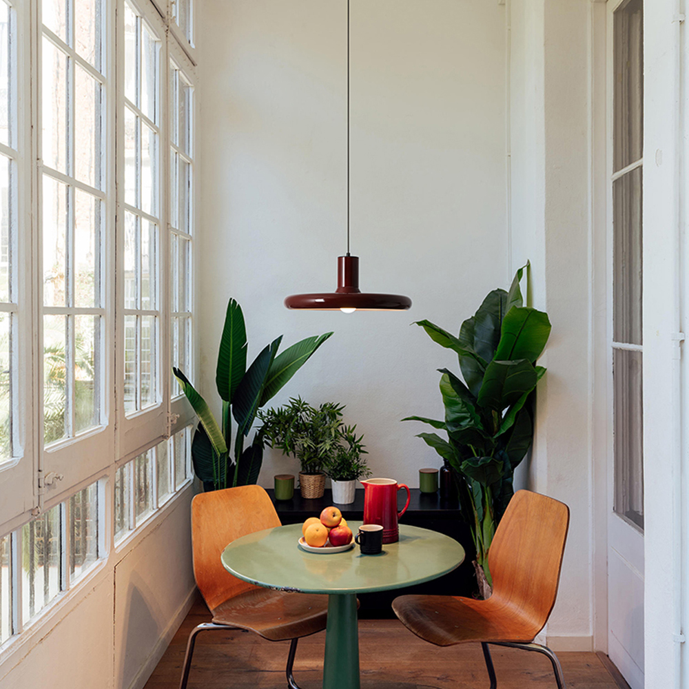 Danish Designer Iron Chandelier Retro Dining Room Table Metal Pendant Light