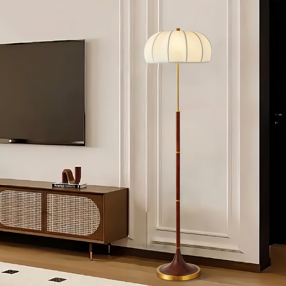 Mid Century Modern Table Lamp With Green and White Base Vintage Floor Lamp