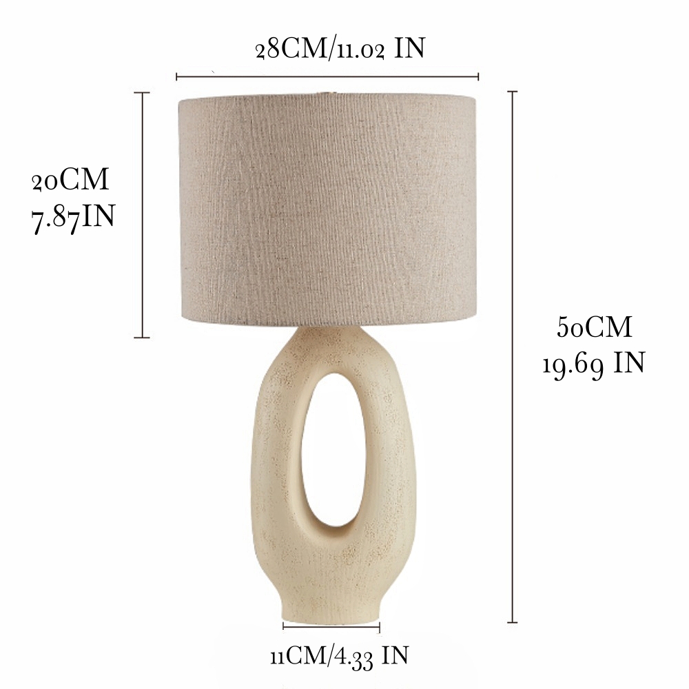 Wabi Sabi Style Retro Creative Resin Desk Lamp