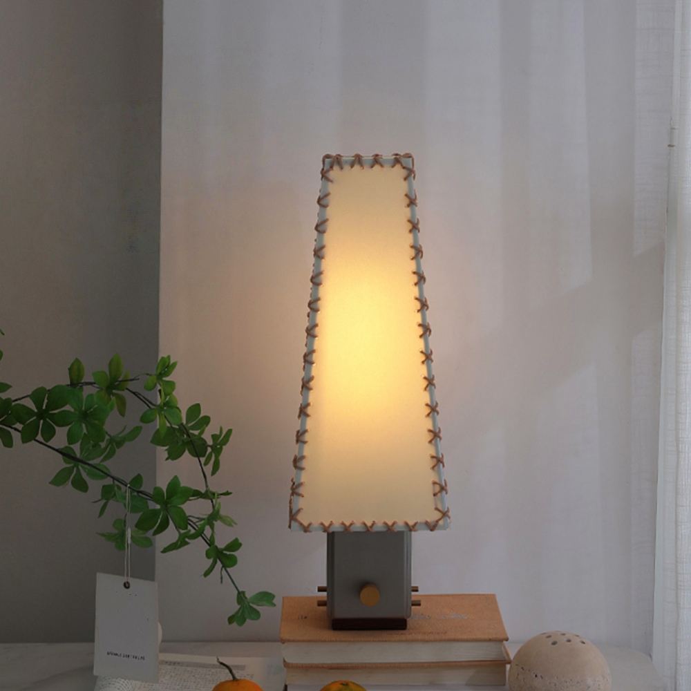 Letter Desk Lamp Handmade Parchment Lampshade